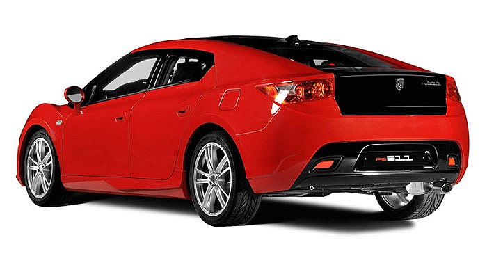 Đuôi xe đổ dốc từ chắn gió đến hết mép cốp, khá giống với CR-Z, mẫu xe thể thao của Honda.