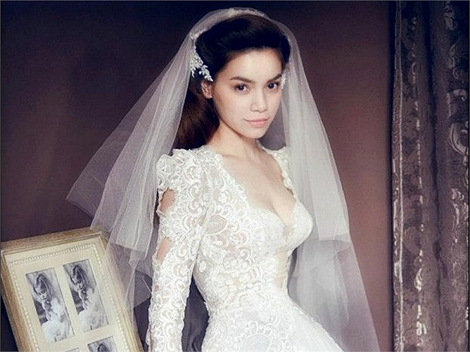 Ngắm Hồ Ngọc Hà lộng lẫy trong chiếc váy cưới thiêng liêng.