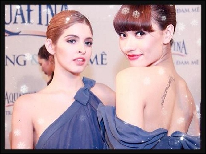 Hình xăm được viết bằng chữ Thái, Hồng Quế nói không cần ai hiểu ý nghĩa của nó, chỉ cần 'anh biết nó là của anh là được'.