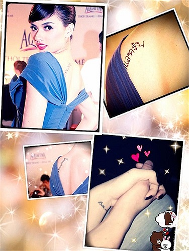 Hình xăm độc đáo và đẹp của Hồng Quế.