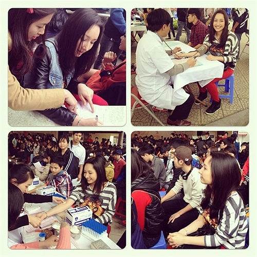 Anna Trương, con gái của Mỹ Linh và Anh Quân là đại sứ cho Lễ hội Xuân Hồng, lễ hội hiến máu nhân đạo lớn nhất trong năm.