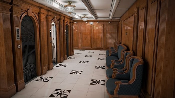 Trong lúc đợi thang máy sẽ có ghế ngồi cho hành khách 