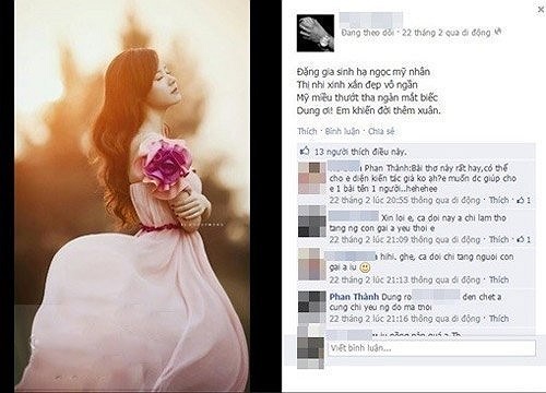 Bài thơ 4 câu với các chữ cái đầu ghép lại là tên thật của Midu - Đặng Thị Mỹ Dung.