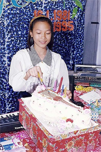 Mỹ Tâm trong ngày sinh nhật tròn 14 tuổi