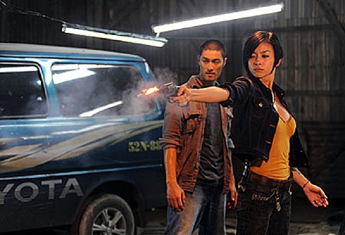 Trí Nguyễn và Ngô Thanh Vân trong Bẫy rồng - bộ phim với nhiều cảnh cháy nổ, bắn nhau đều do Phương 'khói lửa' thực hiện.