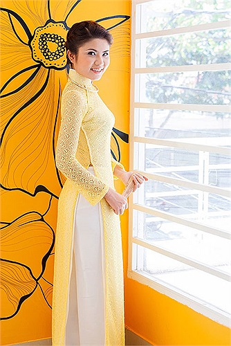 Đồng thời, thông qua sân chơi này, cộng đồng du học sinh Việt tại Đài Loan sẽ có dịp gặp gỡ, giao lưu, giúp đỡ nhau cùng phát triển. Trong ảnh: thí sinh Trương Thị Như Hiếu.