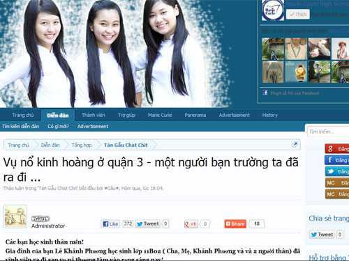 Nổ nhà ở TP.HCM: Cư dân mạng tiếc thương 2 nữ sinh