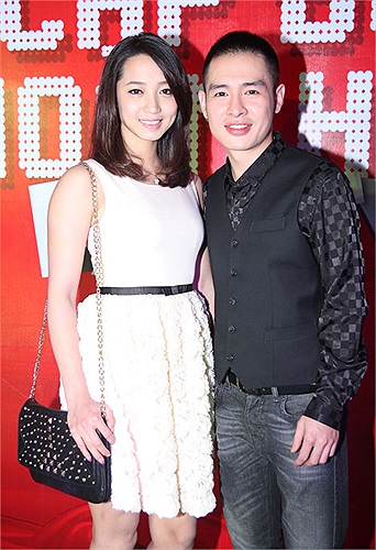 Hoàng Hải khá tình tứ với VĐV Thùy Linh.