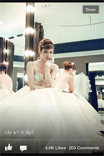 Mới đây khoe trên trang cá nhân những bức ảnh được cộng đồng mạng yêu thích.