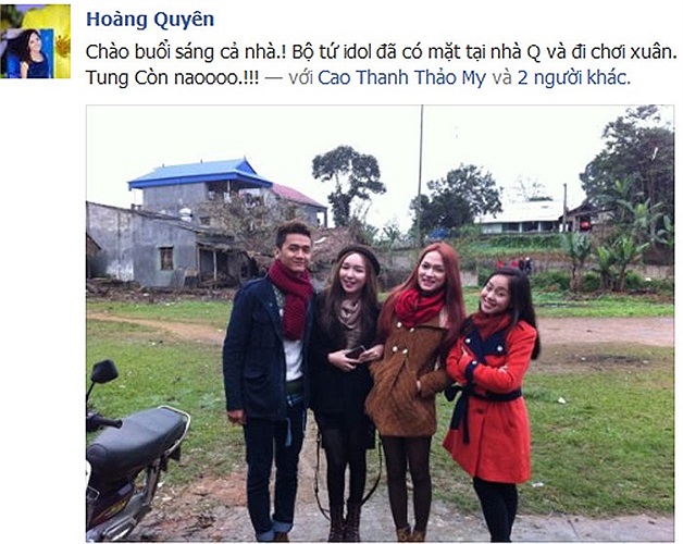 Thanh Tùng, Thảo My, Hương Giang du hí Thái Nguyên, quê của Hoàng Quyên.