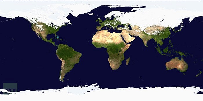 Bản đồ tuyết phủ trên toàn cầu hiện nay
