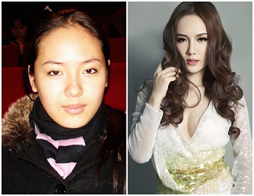 Phương Linh ngày xưa rất mộc mạc, còn hiện tại là một mỹ nhân quyến rũ kiêu kỳ. (Theo Tiin)