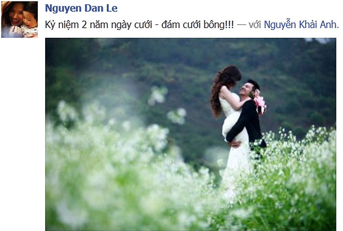 14/2 năm nay cũng là ngày kỉ niệm tròn 2 năm ngày cưới của cặp đôi này.