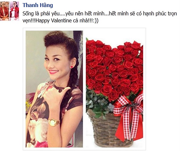 Thanh Hằng: Sống là phải yêu, yêu nên hết mình, hết mình hạnh phúc sẽ trọn vẹn.