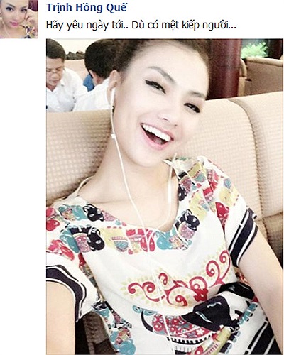 Hồng Quế tự cổ vũ: Hãy yêu ngày tới, dù có mệt kiếp người.