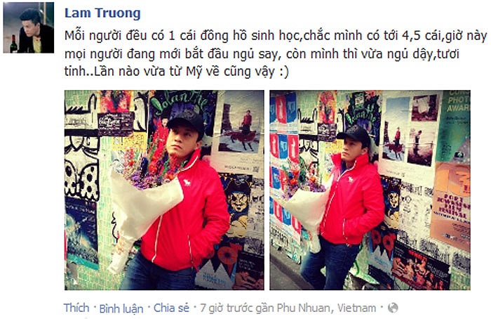 Lam Trường than thở vì thiếu ngủ