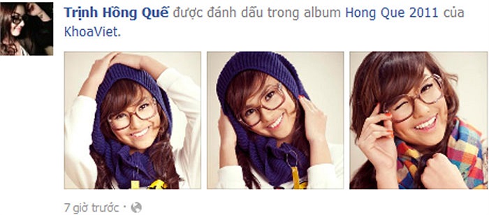 Hồng Quế cực nhí nhảnh và xì tin.