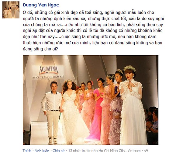 Dương Yến Ngọc xóa định kiến nghề người mẫu
