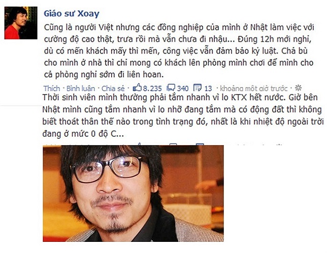 Đinh Tiến Dũng sang Nhật không dám tắm lâu vì sợ... động đất.