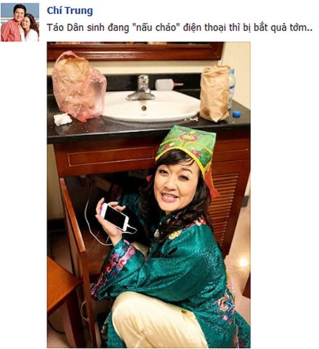 Táo dân sinh bị bắt quả tang nấu cháo điện thoại.