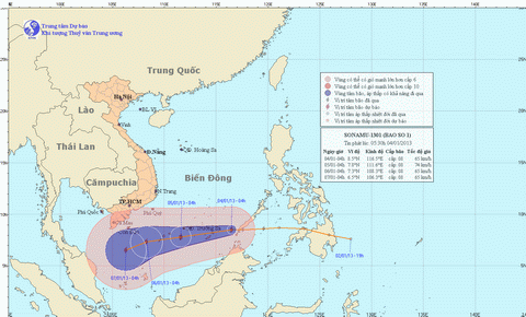 Bão Sonamu đổ bộ, biển Đông dậy sóng