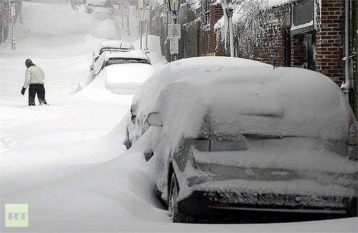 Hãng tin RT nói một trận bão tuyết lớn khác sẽ ập xuống miền Bắc nước Mỹ