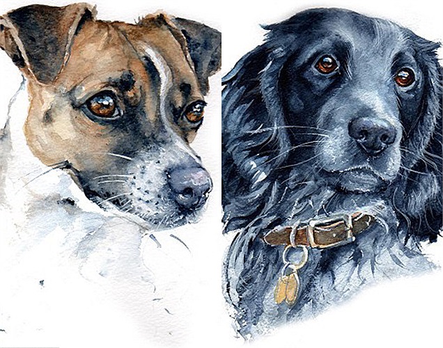 Hai bức chân dung từng được họa sĩ Winch hoàn thành cho các vị khách đặc biệt đến từ khách sạn House of Mutt. Giá khởi điểm cho một đêm nghỉ lại khách sạn là 39,5 bảng (hơn 1 triệu đồng). 