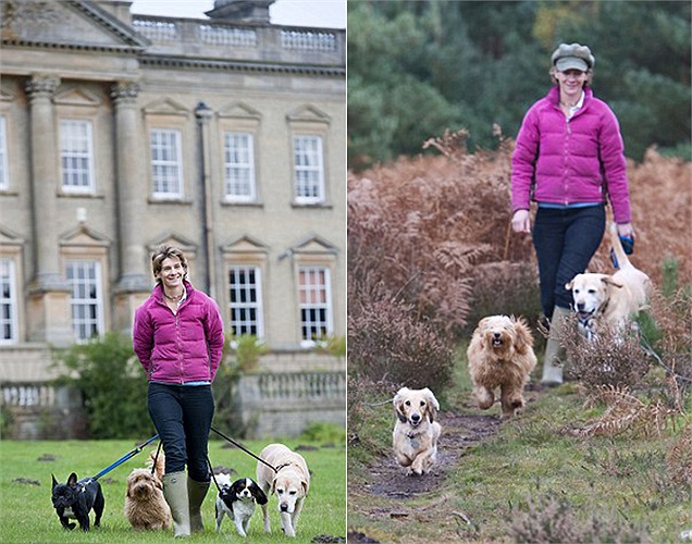 Không thể thiếu màn dạo chơi kết hợp vận động ở khu đồi cỏ gần Trường Riddesworth Hall, nơi cố công nương Diana từng theo học. 