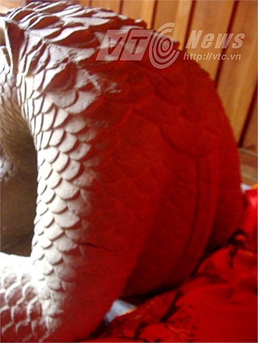 Phần lưng rắn mọc ra 2 cánh tay như thể của loài rồng