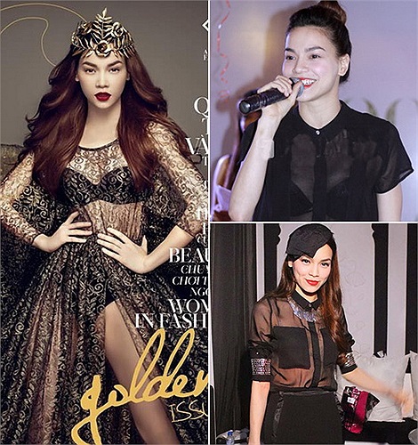 Trên bìa một tạp chí thời trang, nữ ca sĩ chân dài hóa thân thành nữ hoàng sexy và quyền lực. Đặc biệt, Hà Hồ diện mẫu váy thậm chí còn táo bạo gấp bội phần chiếc váy Hồng Quế xuất hiện trên thảm đỏ.