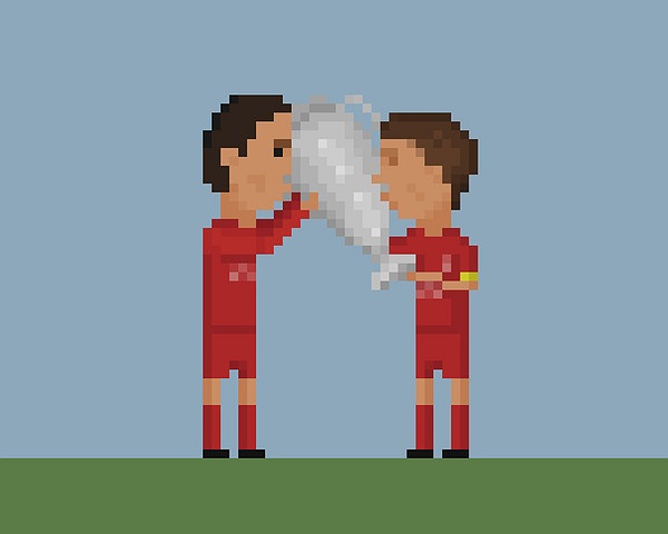 Các cầu thủ Liverpool nâng cúp vô địch