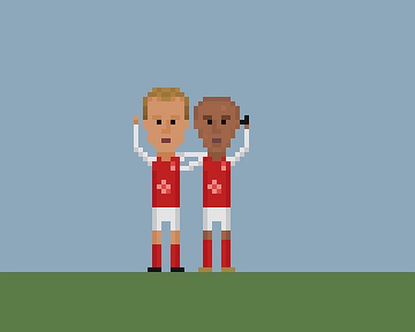 Denis Bergkamp and Thiery Henry