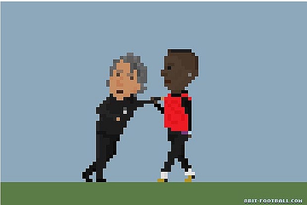 Thầy trò HLV Mancini và Balotelli gây hấn với nhau trên sân tập