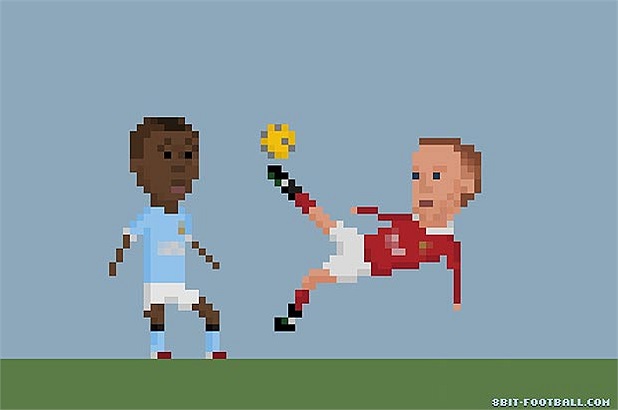 Tác giả cũng tái hiện lại những khoảnh khắc khó quên trong bóng đá như tuyệt phẩm của Rooney vào lưới Manchester City 2011