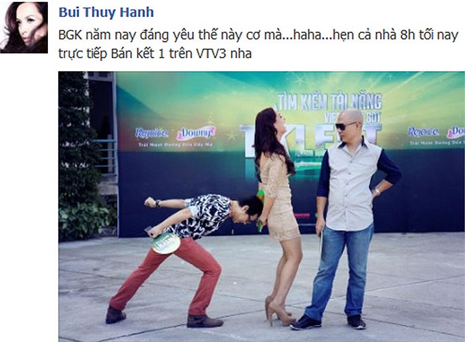Tình huống hài hước trên sân khấu Vietnam's Got Talent.