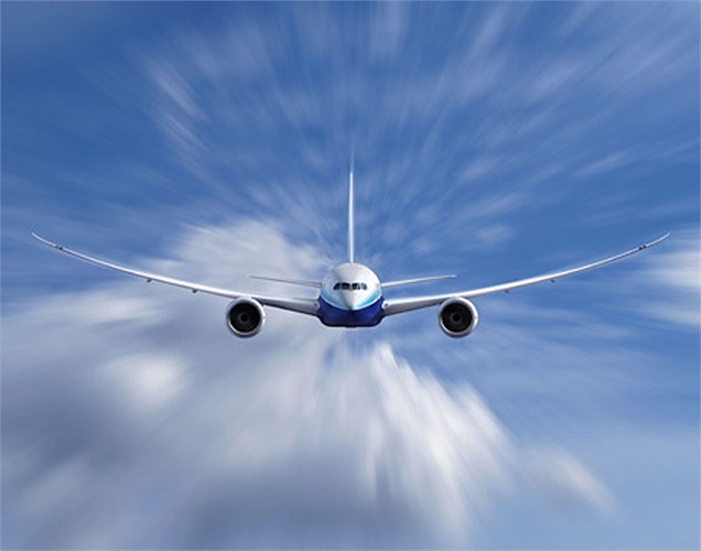 Boeing 787 là loại duy nhất trên thị trường có khung làm từ sợi carbon - vật liệu giúp máy bay có trọng lượng nhẹ và tiêu hao ít nhiên liệu. 