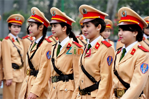 Tại HV Cảnh sát Nhân dân (Hà Nội) các nữ sinh sẽ được đào tạo trong 5 năm.