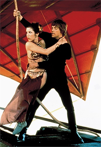 Carrie Fisher trong phim Return of the Jedi, 1983