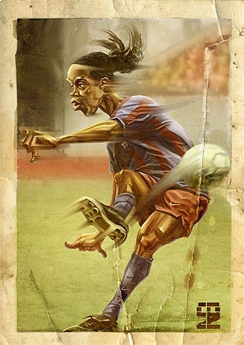 'Lườm rau gắp thịt' nhãn hiệu Ronaldinho