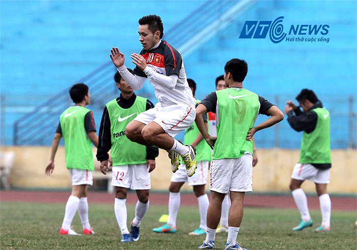 Michal Nguyễn tập luyện rất hăng say và hoàn thành tốt các bài tập được giao.