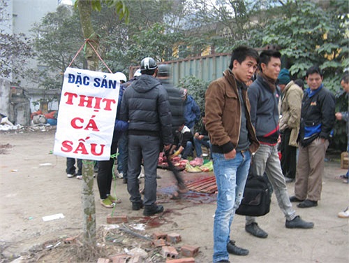 Mấy ngày nay, trên đoạn đường Kim Giang (Thanh Xuân – Hà Nội) xuất hiện một nhóm người đem hàng chục con cá sấu đổ ra ven đường rồi tiến hành giết mổ, lột da… khiến hàng trăm người dân đi đường hiếu kỳ dừng lại xem.