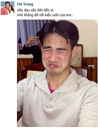 Xuân Bắc làm mặt xấu điên xấu đảo