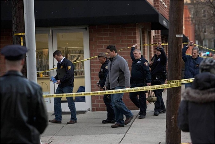Cảnh sát đã phong tỏa hiện trường vụ xả súng