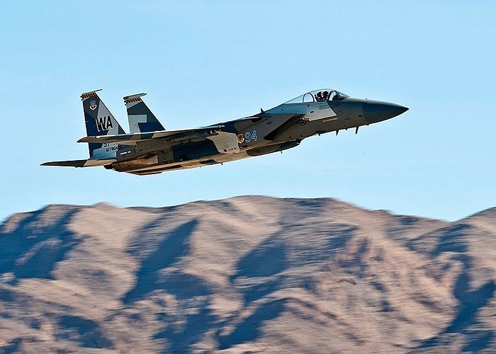 Máy bay chiến đấu F-15 Eagle của Không quân Mỹ tại căn cứ Không quân Nellis Air, Nevada, Mỹ
