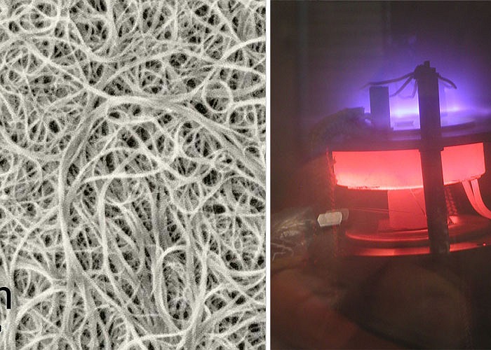 10. Ống nanô carbon: có thể được xem như là những lá than chì được cuốn thành 2 lớp, nhẹ hơn nhưng bền hơn thép nhiều lần. Được phát hiện vào năm 1991, do các tính chất độc đáo. vật liệu này ngày càng được ưa chuộng.