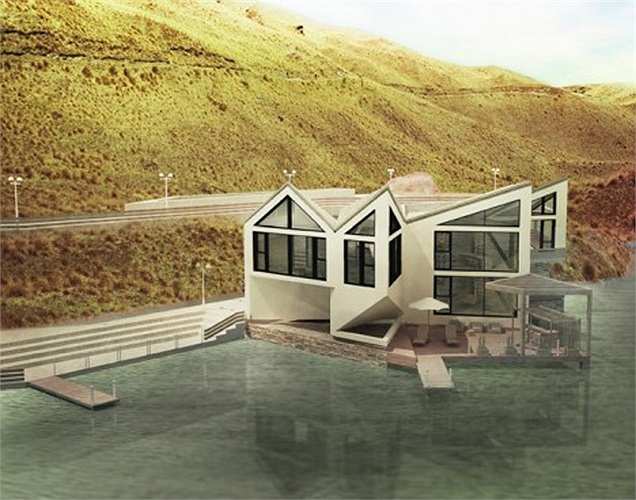 Ý tưởng nhà biến hình xuất phát từ đồ án tốt nghiệp của Grunberg khi anh muốn xây một ngôi nhà có thể chống chọi với thời tiết cực kỳ khắc nghiệt ở Lap Land. 