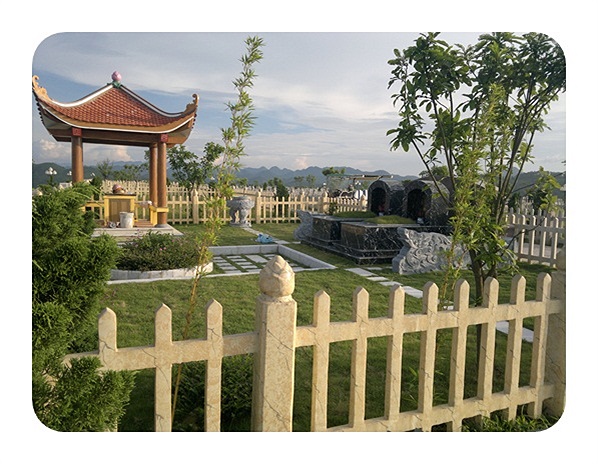 Nhà chòi ở những khuôn viên mộ có diện tích từ 200m2 