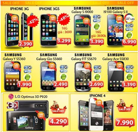 Máy tính bảng 3G giảm giá lên tới 50%