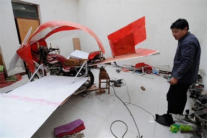 Cánh xe khá dài khi 'xòe' ra.