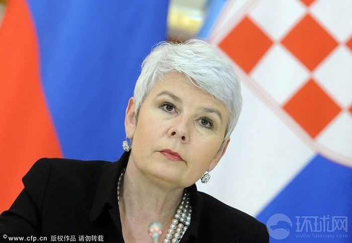 Bà Jadranka Kosor là nữ thủ tướng đầu tiên của Croatia ngày 3/7/2009